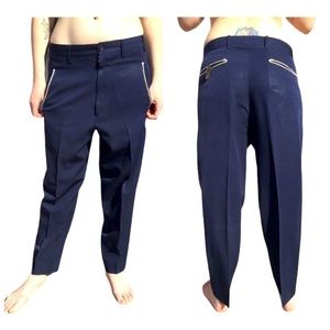 Yhoji Yamamoto Pour Homme M Navy Drop Crotch Trousers